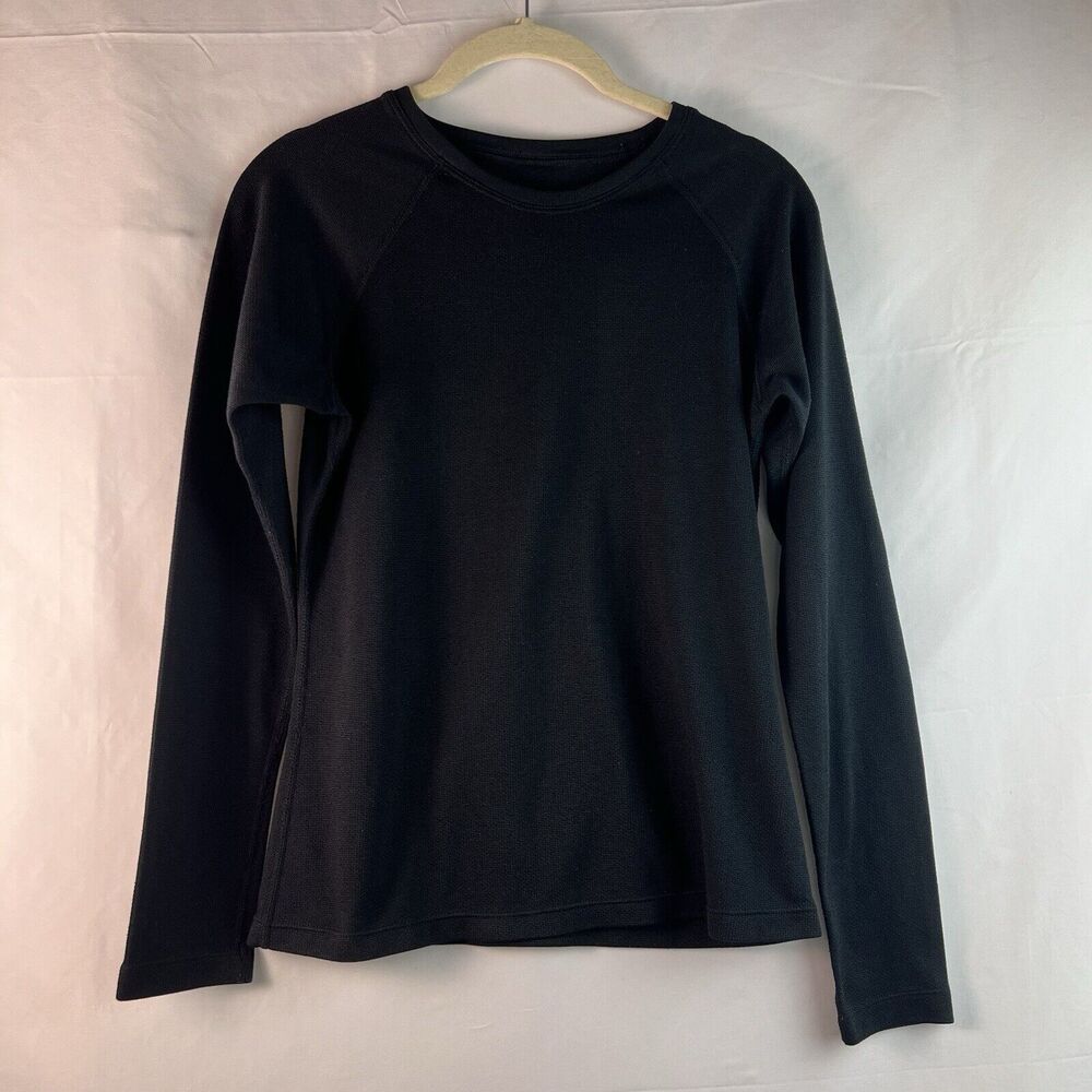 Marmot Baselayer Long-Sleeve Crew T-Shirt Women's Black Size Medium